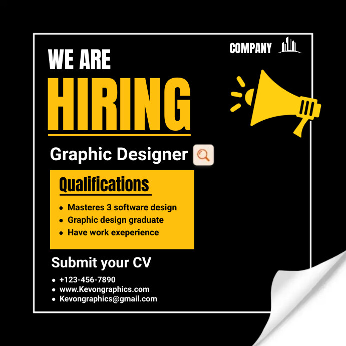 Hiring Template | PosterMyWall