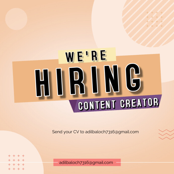 Modèle Hiring template | PosterMyWall