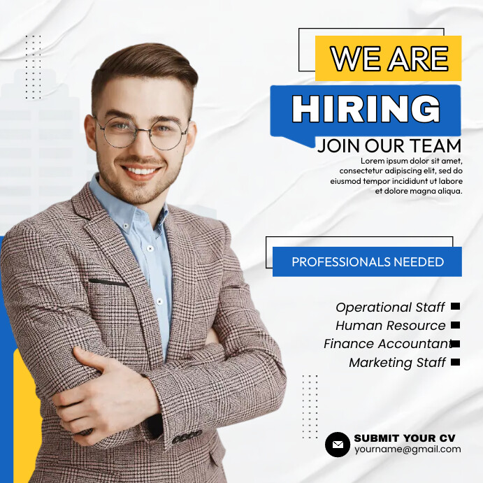 Hiring template PosterMyWall Hiring template PosterMyWall