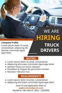 Hiring Delivery Drivers Poster Template | PosterMyWall