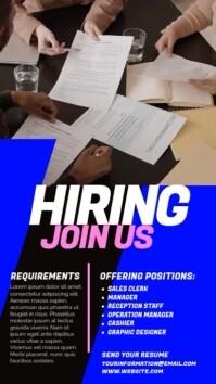 Work Status Design We are hiring WhatsApp Status Template | PosterMyWall