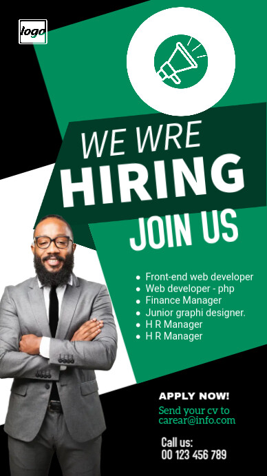 Status Advert Hiring WhatsApp Status Template | PosterMyWall