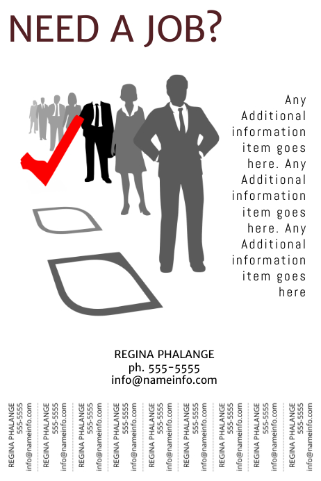 Hiring Flyer With Tear Off Tabs Template Postermywall