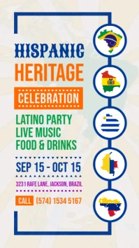 Hispanic Heritage Celebration Insta Story template