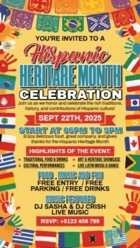 Hispanic Heritage Month Ads Instagram Story template