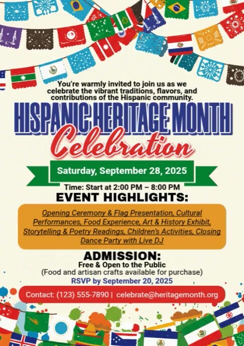 Hispanic Heritage Month Celebration Template | PosterMyWall