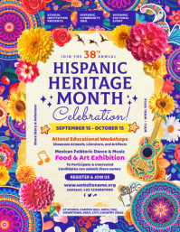 Yellow Hispanic Heritage Month Celebration Volante Template