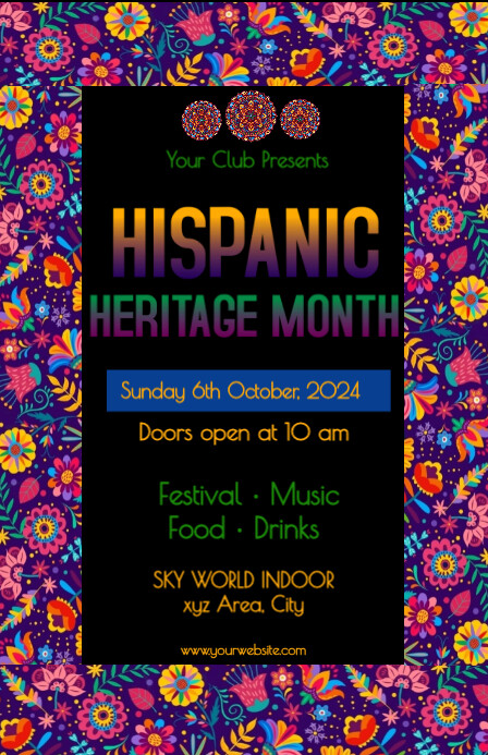 Plantilla de Hispanic heritage month | PosterMyWall