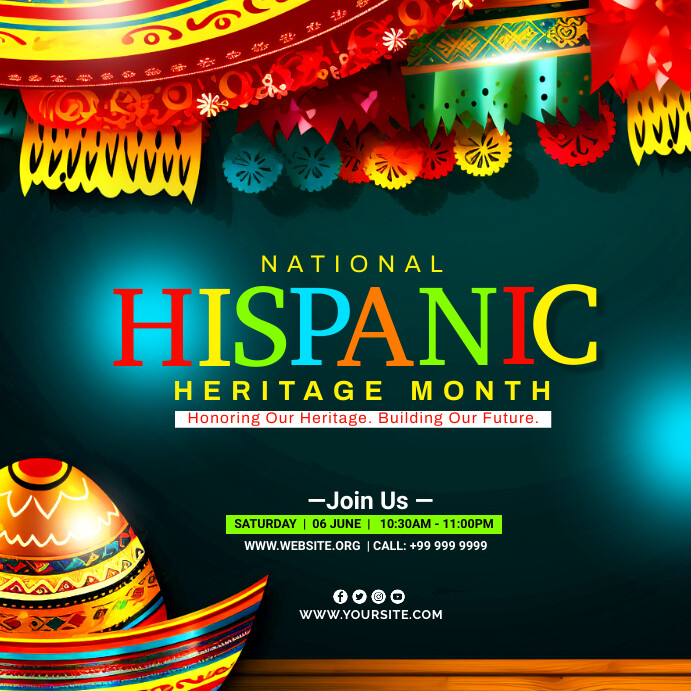 Copy of HISPANIC HERITAGE MONTH | PosterMyWall
