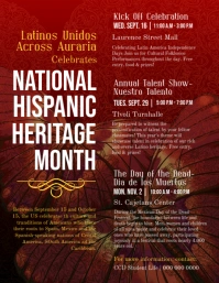 Hispanic Heritage Month Detailed Information Flyer