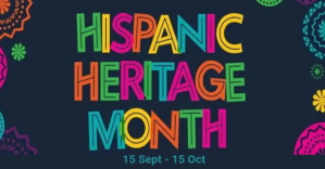 Zwart Hispanic Heritage Month ภาพที่แชร์บน Facebook Template