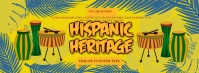 Hispanic Heritage Month Music Event Banner Facebook Cover Photo template