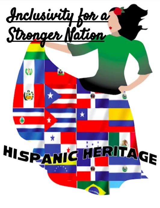 Hispanic heritage month video flyer (1) Ulotka (US Letter) template