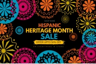 hispanic heritage poster Banner 4' × 6' template