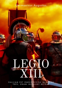Historical fiction book cover roman empire A4 template