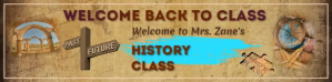 棕色 History Class Welcome แบนเนอร์ห้องเรียน Google Template