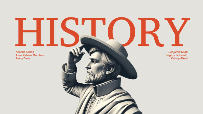 History  Youtube Thumbnail template
