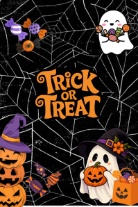 Black Halloween Poster Template