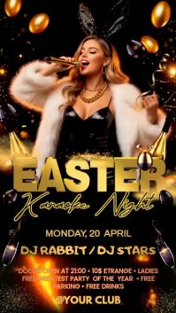Hitam Ceria Karaoke Night Instagram Story Video template
