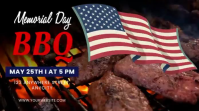 Hitam Ceria Memorial Day BBQ Pos Twitter Video template