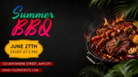 Hitam Ceria Summer BBQ Event Pos Twitter Twitter-bericht template