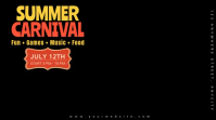Hitam Ceria Summer Carnival Pos Twitter Video template