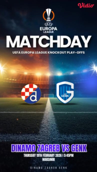 Negro UEFA Europa League Match História do Instagram Template