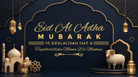 Czarny Eid Al Adha Post sa Twitter Template