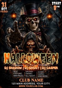 Sort Halloween Party A4 Template