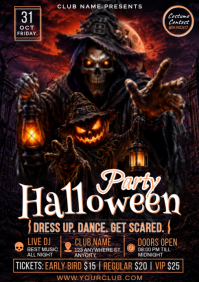 Sort Halloween Party A4 Template