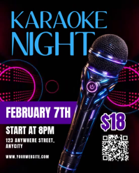 Hitam Karaoke Night Instagram Portrait Video template