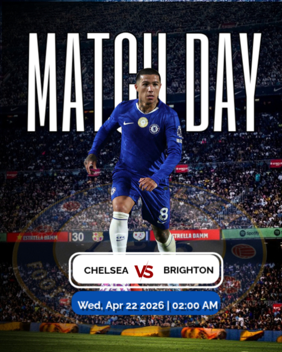 Copy of Hitam Modern & Minimal Football Match Day Instagram Portrait ...