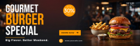 Nero Gourmet Burger Promotion Twitter Banner Template