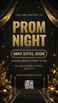 Hitam Modern & Minimal Prom Night Instagram Story template