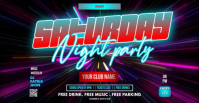 Nero Night Party Facebook Event Cover Template