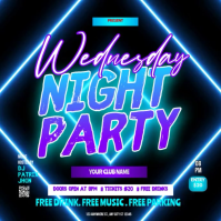 Negro Night Party Instagram Post Template
