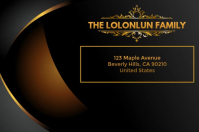 Schwarz Family Address Label 标签 Template
