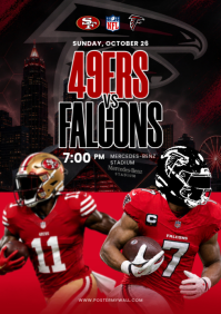 Negro Football Game A4 Template