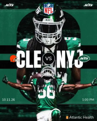 Sort Football Game Instagram Portrait Template