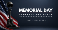 Hitam Profesional Memorial Day Gambar Bersama Facebook template
