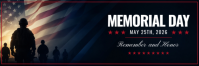 Hitam Profesional Memorial Day Tajuk Twitter Twitter-Kopfzeile template