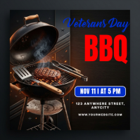 Black Veterans Day BBQ Instagram Post Template
