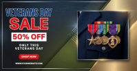 Black Veterans Day Sale Facebook Shared Image Template