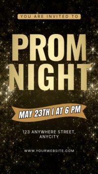 Hitam Prom Night Instagram Story Video template