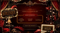 黑色 Burlesque Show Digital Display Template