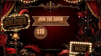Preto Burlesque Show Digital Display Template