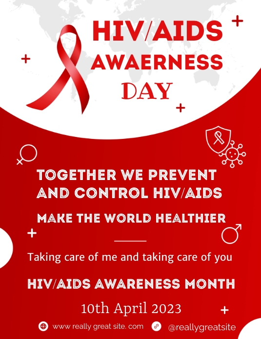 HIV/AIDS awareness day flyer Template | PosterMyWall