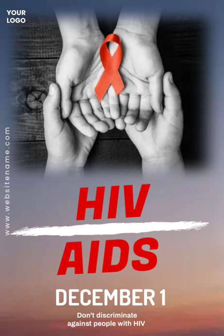 HIV aids template | PosterMyWall