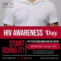 HIV Awareness Campaign Square Video template