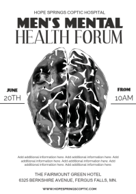 Blanco Men's Mental Health Forum A3 Template